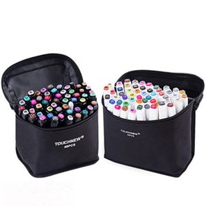 TouchFIVE Art Markers Sets 12/30/40/60/80/168Colors Anime Student Design Sketch Manga Alcohol Marker Pen for Drawing Graffiti 201125