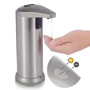 Touchless Automatic Infrared Motion Sensor roestvrijstalen schotel vloeistof automatische handzeepdispenser voor badkamer keuken Waterpr2422