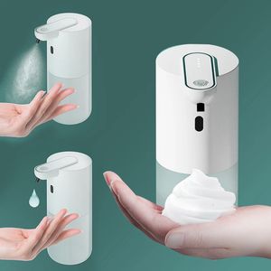 Distributeur de savon à capteur automatique sans contact USB rechargeable capteur infrarouge intelligent distributeur de savon en mousse liquide pompe désinfectant pour les mains 240313