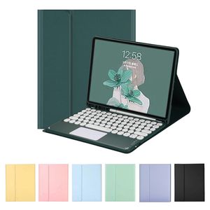 Touchpad Keyboard Case for iPad Air 5 10.2 Mini 6 Galaxy Tab S8 Plus X800 X900 X700 T970 T870 T500 T220 Leather Cases