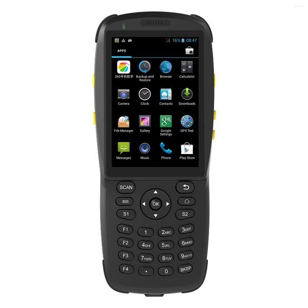 Escáner de código de barras con pantalla táctil Android PDA Terminal de mano Máquina de inventario 1D/2D/QR 3G 4G WiFi BT