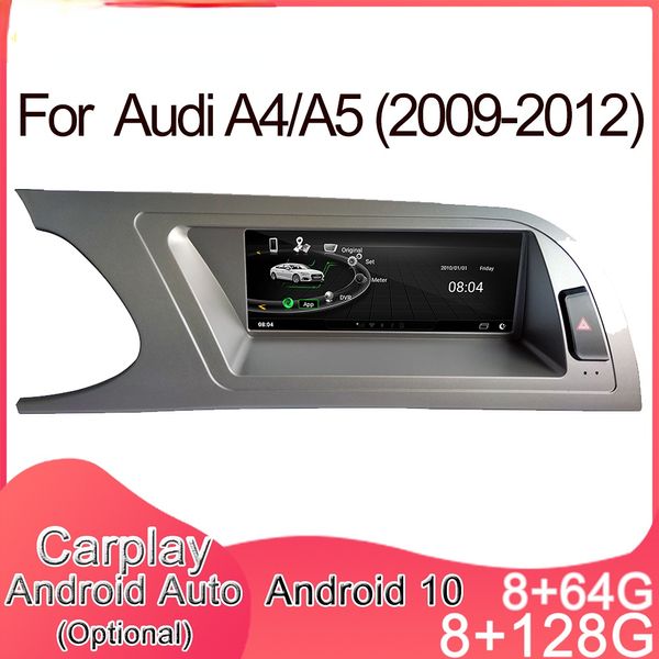 Reproductor de DVD para coche con pantalla táctil, GPS, estéreo, Multimedia, Navi, CarPlay, Bluetooth, para Audi A4/A5, MMI, 2G, 3G, adaptador