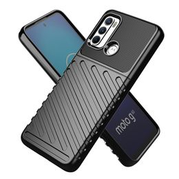 Tough RuggedteTextured Flexibele TPU Slanke schokbestendige Case Beschermhoes voor Motorola Moto G60 / Moto G40 Fusion Cases