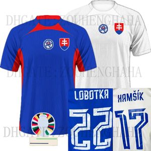 Eslovaquia Hancko Soccer Jersey 2024 Slovak National Team Kit Kit Kit Slovenska Away Lobotka Fútbol Camisetas Hombres