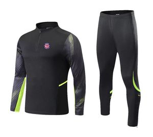 Toulouse FC Costumes de sport de loisirs pour hommes et enfants en plein air à manches longues semi-fermeture éclair vêtements d'entraînement sport manteau décontracté taille 4XS-2XL