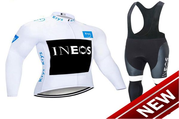 Tour de Fracne 2021 Pro équipe INEOS MOUCLE DE CYCLINE D'HIVER THERMAL CYCLING CYCLING BIB PANT