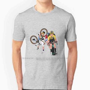 Ronde van Vlaanderen 2020-van Aert, Van der Poel, Alaphilippe T-shirt 100% puur katoen Mathieu van der Poel MVDP Alpecin Fenix ​​G1222