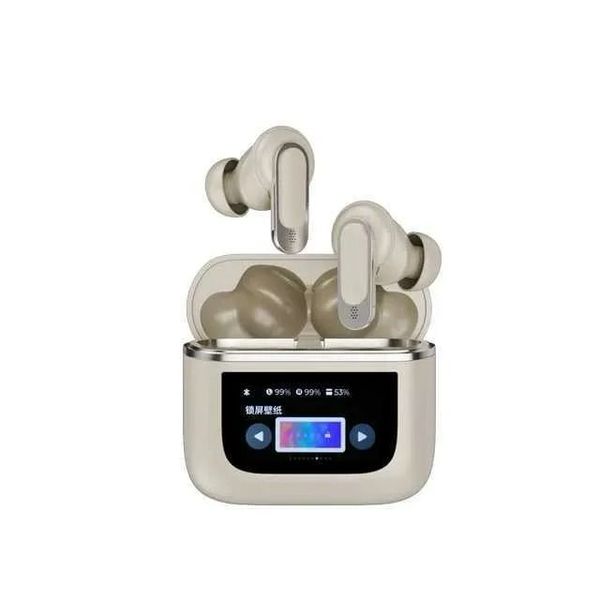 Écouteurs sans fil Tour Pro 2 : écouteurs de sport Bluetooth ANC avec écran LCD tactile, interface visible, micro intégré