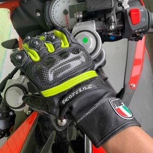 Touringhandschoenen AGV Gloves Motorfiets Rider Racing zware rijapparatuur Anti Drop Cow Leather Waterdicht en ademende zomermannen AD6FO