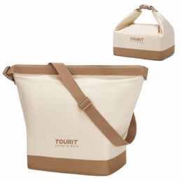 Boîte à lunch tourine pour les femmes avec boucle durable à grande épreuve pliable