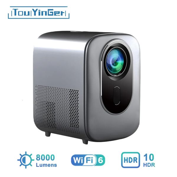 Touyinger nfx007 1080p Full HD 8000 lumens home cinéma intelligent projecteur Linux prise en charge de la mise au point électronique HDR10 5G WiFi 6 231018