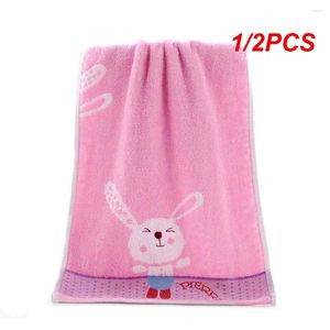 Serviette 1/2 pièces essuie-mains 32 brins ours brodé cuisine petits outils de nettoyage ménager doux bain coton salle de bain maison quotidienne