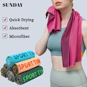 Handdoek 1/3/6 stcs zachte snelle droge sporthanddoeken voor volwassenen yoga rennen fitness zweet absorberende microfiber materiaal koeling vrouwen mannen