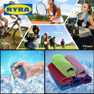 Serviette 1 / 4pcs refroidissement écharf gym club amoureux des anths de toilette froids cadeau cool couleurs couleurs courant extérieur sport toallas