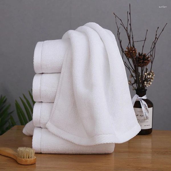 Serviette 1 PC Serviettes en coton blanc Accueil Cuisine Main Super absorbante Salle de bain Visage Voyage Gant de toilette pour El 34x74cm