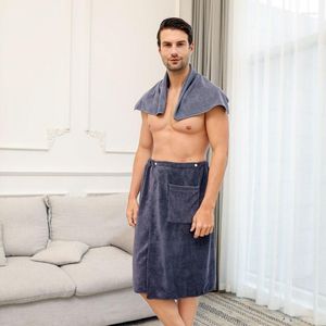 Serviette 1 ensemble homme portable microfibre bain natation serviettes de plage doux pour la maison salle de bain hommes peignoir Textile