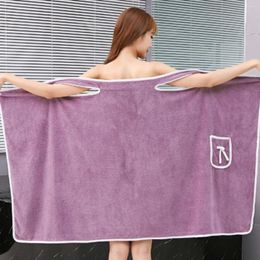 Serviette 140x80cm serviettes de bain portables Coral Fleep Femme Jupe Absorbant Sling Shower Salle de bain Séchage rapide Dames