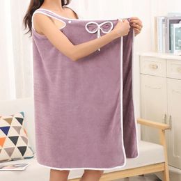 Serviette 140x80cm serviettes de bain portables corail polaire femmes jupe absorbant fronde douche salle de bain séchage rapide 231019