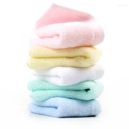 Serviette 1 pièce 20x20cm couleur unie coton doux absorbant maison salle de bain enfants enfants bébé petit visage carré