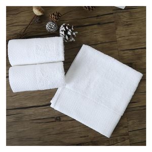 Serviette 1Pec Pur Coton Épais Blanc Petit Carré Couleur Doux Visage Propre Main Salle De Bain Confortable FaceTowel