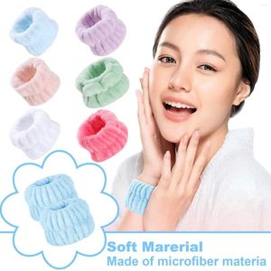 Handdoek 2022 pols wasband wasband wassende gezicht absorberende polsbandjes zweetband headweer make -up hoofdband accessoires