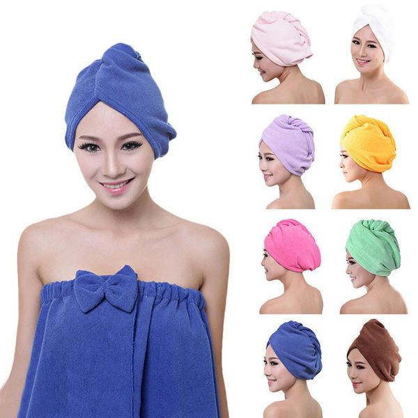 Serviette 2023 haute qualité microfibre bain cheveux sec séchage rapide dame doux bonnet de douche chapeau pour homme