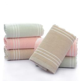 Handdoek 2023 Pure katoenen stoffen kunst gestreepte volwassen mannelijke en vrouwelijke sport dagelijkse handdoeken