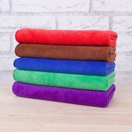 Serviette 2pcs / lot vend la microfibre épaissie de voitures carrées carré à séchage rapide nettoyage de cuisine 40 cm 40 cm