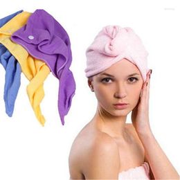 Handdoek 2 stks/lot vrouwen badkamer superabsorberende sneldrogend dikkere microfiber badhaar droge dop salon