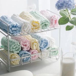 Toalla 3 PCS 6 capas Gasza de algodón para bebés Muslin Face Lave Tabnices de tela de lavado para toallas de saliva de alimentación