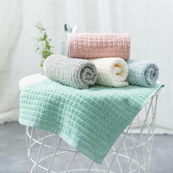 Toalla de 33x72cm de rejilla pequeña, toallas de baño de algodón 100% de alta calidad para adultos, juegos de baño domésticos absorbentes suaves