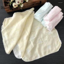 Serviette 3pcs bébé gaze salive coton né super doux petit lavage de bain carré b0080m