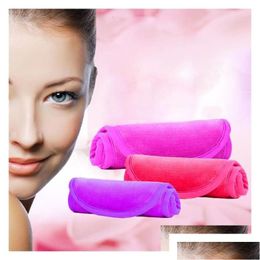 Handdoek 40X17Cm Make-up Herbruikbare Microfiber Vrouwen Gezichtsdoek Magisch Gezicht Huidreiniging Washanddoeken Huishoudtextiel Drop Delivery Tuin Dhgt5