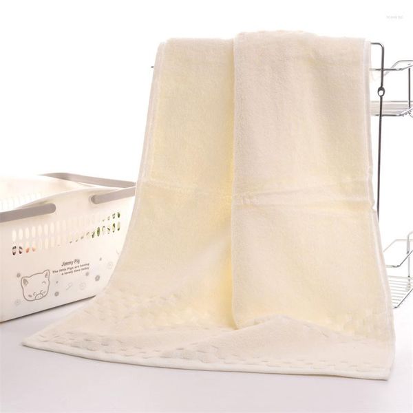 Toalla de algodón absorbente de 40x80cm para adultos, toallas de mano de Color sólido, suave y amigable, ducha facial para baño