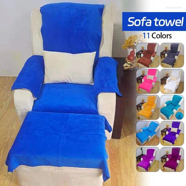 Serviette 4 pièces/ensemble épaissie pédicure pied SPA canapé beauté Salon de manucure chaise de Massage feuille antidérapante Anti salissure couverture