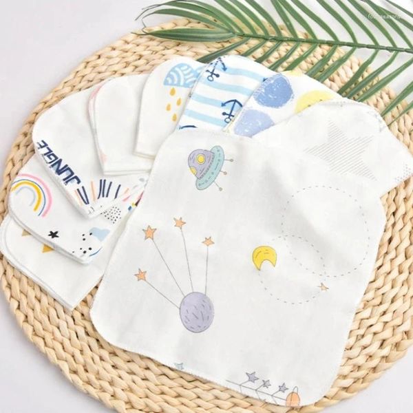 Serviette 5 pièces coton né bébé serviettes salive soins infirmiers garçons filles Bebe Toalha gant de toilette mouchoir lingettes en tissu