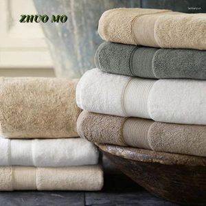 Serviette 5pcs Egyptian Cotton Beach Terry Bath Tails Bathroom 70 140cm 650g Spa solide de luxe d'épaisseur pour adultes