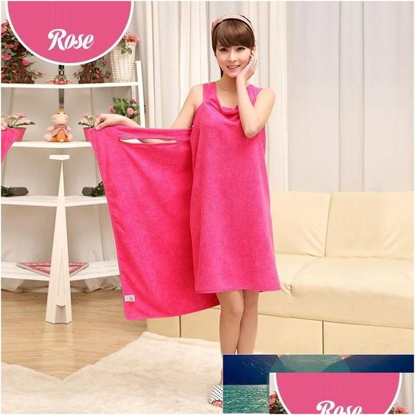 Toalla 6 Color Lady Girls Magic Toallas de baño Spa Ducha Body Wrap Robe Albornoz Vestido de playa Wearable Yxy0205 Precio de fábrica Diseño experto DH3EZ