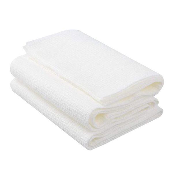 Serviette 6 Pcs Jetable Bain Blanc Serviette Douce, Portable Tissu Épais Respirant Pour El Voyage