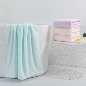 Serviette 70 140 cm doux absorbant bain coton fil torsadé châle serviettes ménage confortable salle de bain peignoir