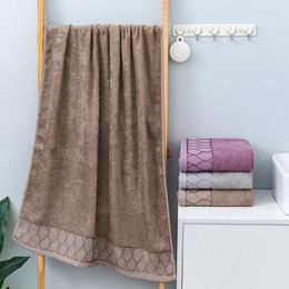 Serviette 70x140cm Bambou Charbon de bain serviettes de salle de bain adultes Absorbant Soft Microfiber Fabric de bains de salle de bain plage pour la maison