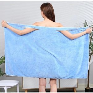 Serviette 80 135 cm Baignoire portable Microfibre Fibre serviettes Absorbant Soft El Home Bathroom Femme Bathrobe