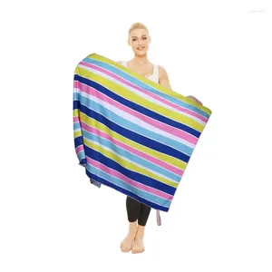 Handdoek 80x160 cm microvezel water-absorberen sneldrogende zwemfitness handdoeken buitenzonbescherming mantel strand badjas
