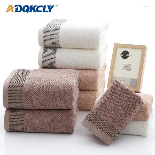 Serviette Adqkcly qualifiée 35 75 cm face coton Coton Soft Solid Absorbant Accessoires de bain pour Aduts Kids Gifts Hand 1 Piece