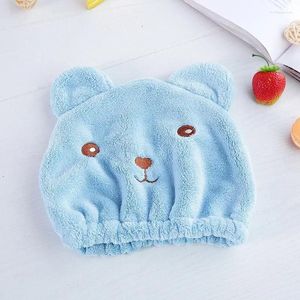 Carton d'animal serviette en peluche en peluche de cheveux secs cassures fictanes mignonnes adultes épaisses douche absorbante