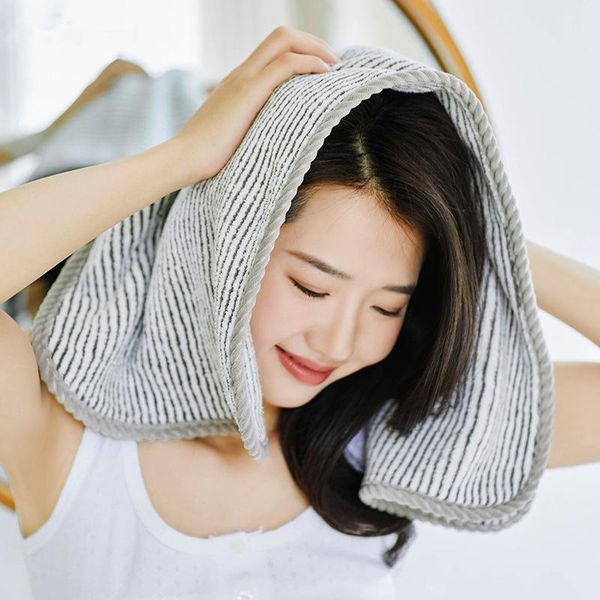 Toalla antibacteriana fibra de carbón de bambú hogar absorbente de alto grado lavado y limpieza del cabello facial