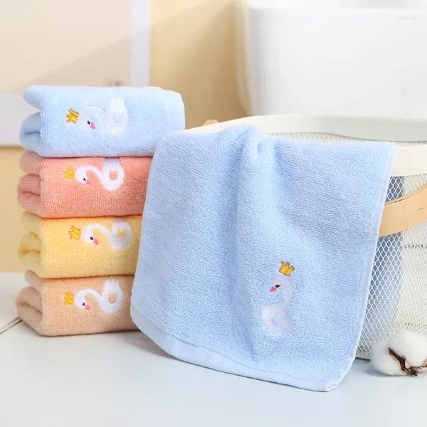 Serviette bébé mignon coton doux enfants serviettes de bain gant de toilette alimentation main visage pour enfants adultes salle de bain lingette 50x25 cm