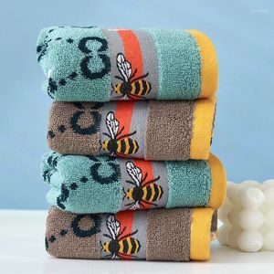 Toalla Toallas de bebé Algodón Baño Cara Toallita Abeja de dibujos animados Toallita de mano Suave Niños Niños Nacidos Pañuelo de baño 50x25 cm