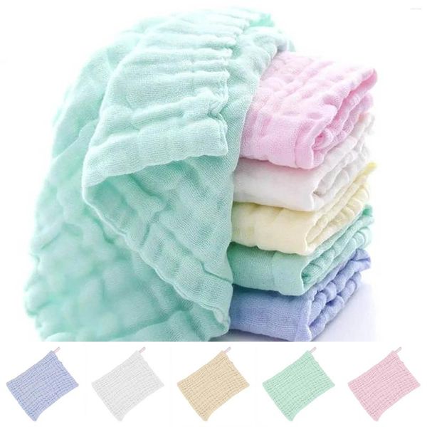 Serviette bébé débarbouillettes en mousseline de coton serviettes pour le visage 5 Pack débarbouillettes douces sur la peau sensible absorbant pour les garçons plage petite