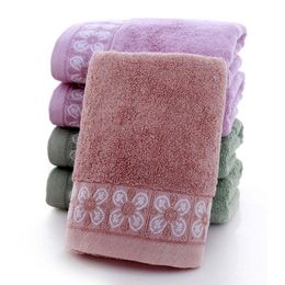 Handdoek bamboe fiber jacquard rechthoek gezicht effen kleur zacht absorberend bad dagelijks merchandise schone product thuis textiel